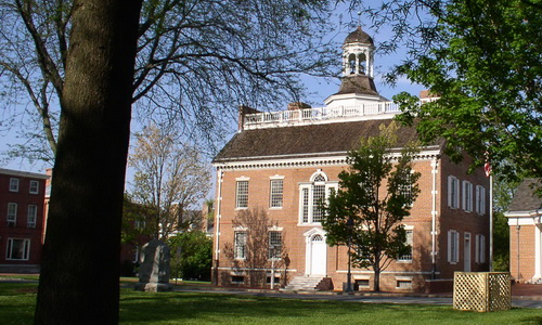 exterior view of state house